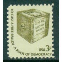 1584 3c Ballot Box Fine MNH Dry Gum Mail Early Blk/6 LS MA1733