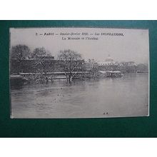 CP 1910 - Flood in Paris ( La Monnaie et l'institut )