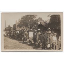 Children's Parade in Partington RP Postcard Manchester P5