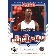 2004 Upper Deck Basketball Diamond Collection Pick All-Star Lineup Chris Bosh