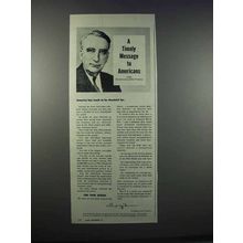 1945 War Advertising Council Ad - Fred M. Vinson