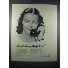 1946 Bell Telephone System Ad - Sounds Like Opportunity