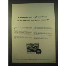 1963 Warner & Swasey Hopto Hydraulic Backhoe Ad