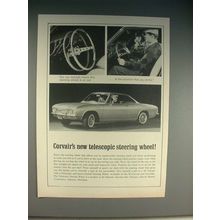 1965 Chevrolet Corvair Car Ad - Telescoping Wheel!