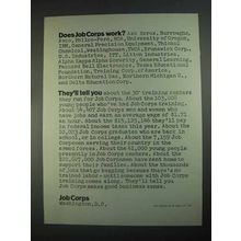 1967 Job Corps Ad - Does Job Corps Work?
