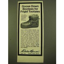 1970 Eddie Bauer Bootees Ad - For Frigid Tootsies