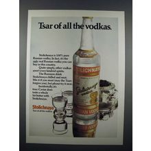 1978 Stolichnaya Vodka Ad - Tsar of All the Vodkas