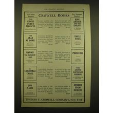 1924 Thomas Y. Crowell Company Ad - Crowell Books