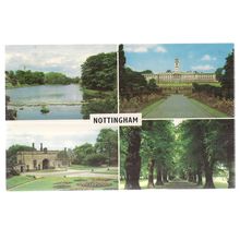 multiview, NOTTINGHAM, unused vintage postcard =