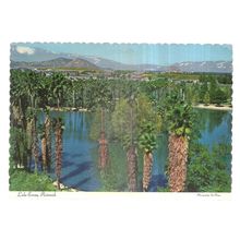 LAKE EVANS, RIVERSIDE, California, USA used postcard 1972 pm =