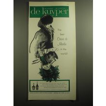 1959 De Kuyper Crme de Menthe Ad - The best Crme de Menthe in the world