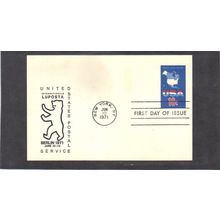 FDC UX59 10c Map (No Cachet-U/A) CV40972