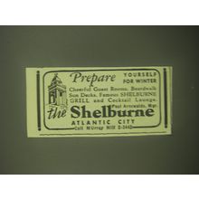 1945 The Shelburne Resort, Atlantic City Ad - Prepare yourself for winter