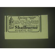 1945 The Shelburne Resort, Atlantic City Ad - Spring weather now