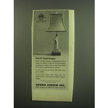 1949 Georg Jensen Royal Copenhagen Lamp Advertisement