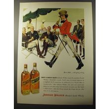 1953 Johnnie Walker Scotch Ad - Meet a great Scot!