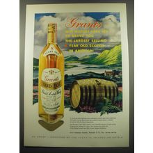 1960 Grant's Stand Fast Scotch Ad - Grant's lets nature take 18%