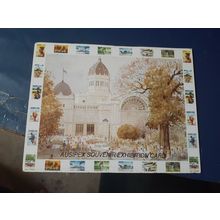 vintage ausipex souvenir exhibition card nauru