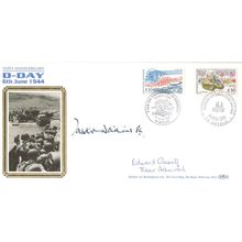 Edward Gueritz D-Day MULTI WW2 Veteran Hand Signed FDC