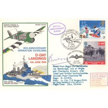 Sidney Goldberg WW2 Normandy D-Day Landings LTD TO 17 Hand Signed FDC