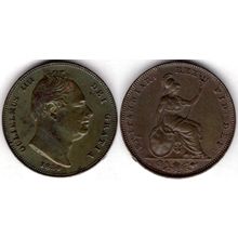 Great Britain. William IV. Farthing 1834. dy23490