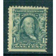300 1c Benjamin Franklin Average MHR M05763