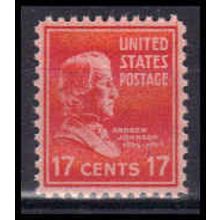 822 17c Andrew Johnson Fine MNH B0948