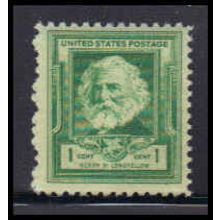 864 1c Henry Longfellow Fine MNH KA2471