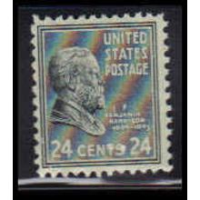 828 24c Benjamin Harrison Fine MNH O4195