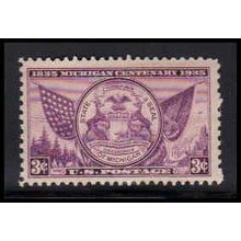 775 3c Michigan Fine MNH O0515