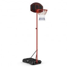 Adjustable Basketball Hoop System Stand Portable with 2 Wheels Fillable Base-...