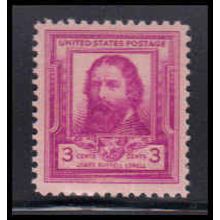 866 3c James Lowell Fine MNH KA2730