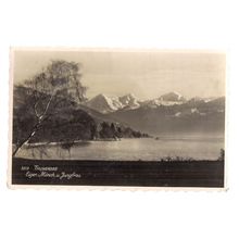 THUNERSEE, SWITZERLAND used vintage postcard 1948 postmark