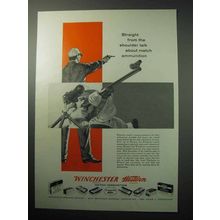 1958 Winchester Western Match Ammunition Ad - Straight