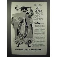 1960 Panagra Pan American Airways Ad - Jet Service