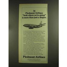 1972 Piedmont Airlines Ad - More Than Just a Slogan