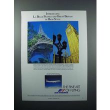 1989 Air France Ad - La Belle France, High Style