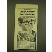 1962 Mazola Margarine Ad - My wife buys Mazola Margarine because