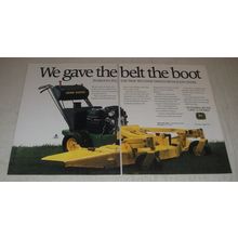 1991 John Deere Mowers Ad - We gave the belt the boot