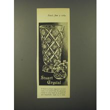 1964 Stuart Crystal Ad - If there is a Stuart signature on your vases