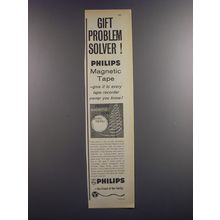 1964 Philips Magnetic Tape Ad - Gift Problem Solver!
