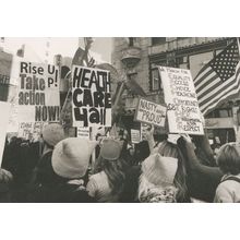 USA America Health Care Rights March Campaign Rally Postcard