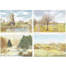 Hampshire Womens Institute Selborne Southampton Common 4x Spring Painting Postca