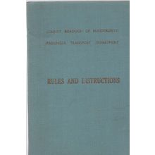 Huddersfield Corporation Rules and Instructions.