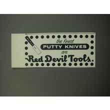 1957 Red Devil Tools Ad - The finest putty knives are Red Devil Tools