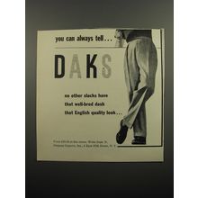 1955 Daks Slacks Ad - You can always tell