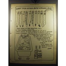 1975 Jose Cuervo Tequila Ad - What to do after you've washed your socks