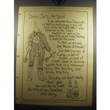 1975 Jose Cuervo Tequila Ad - Dear Sirs, he said