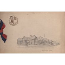 Bridlington School Yorkshire Old Official Greetings Card