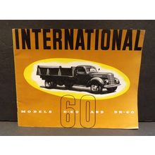 International Models D-60 and DR-60 Trucks Sales Brochure